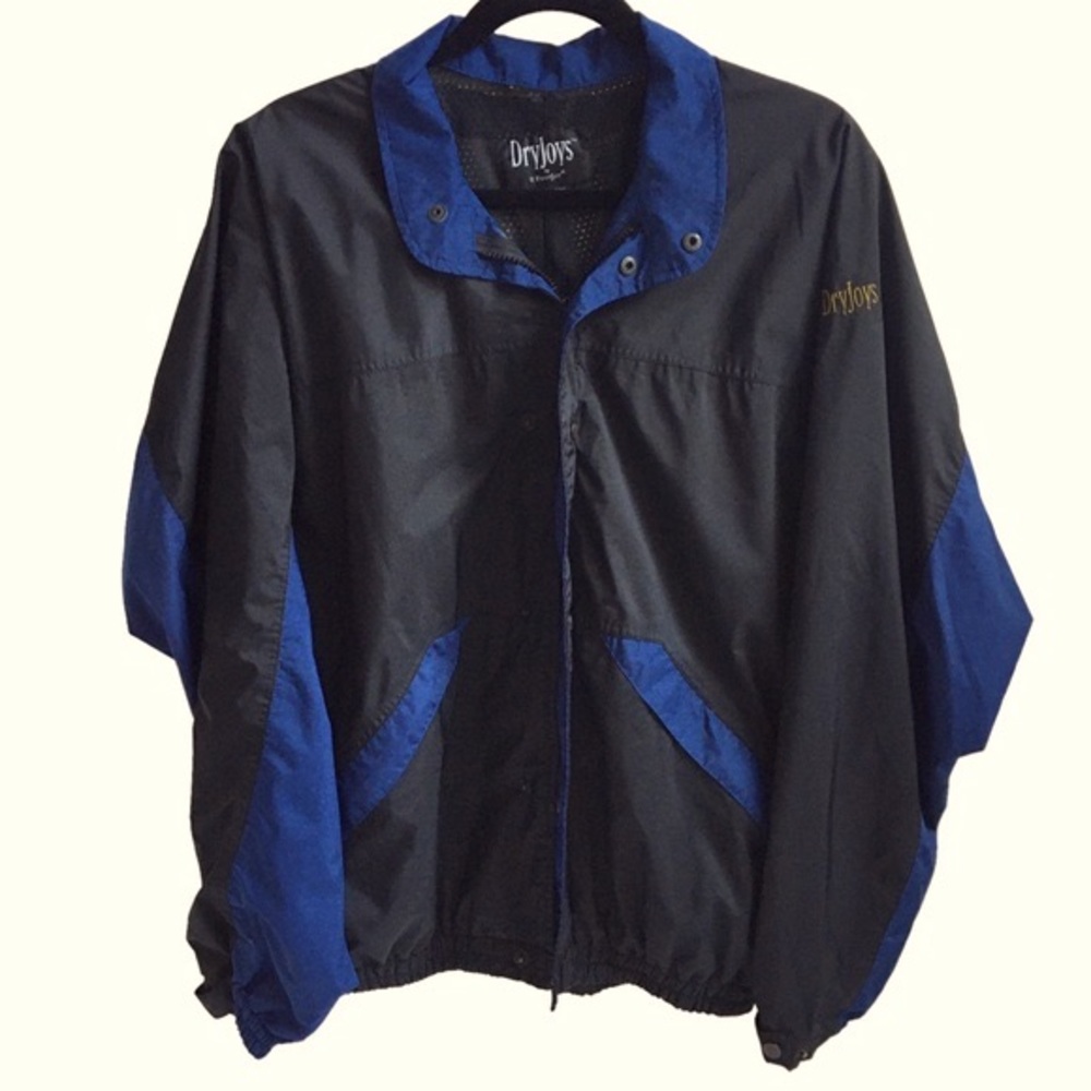 Vintage Footjoy FJ Dryjoys Golf Windbreaker/Rain Full Zip Jacket Medium
